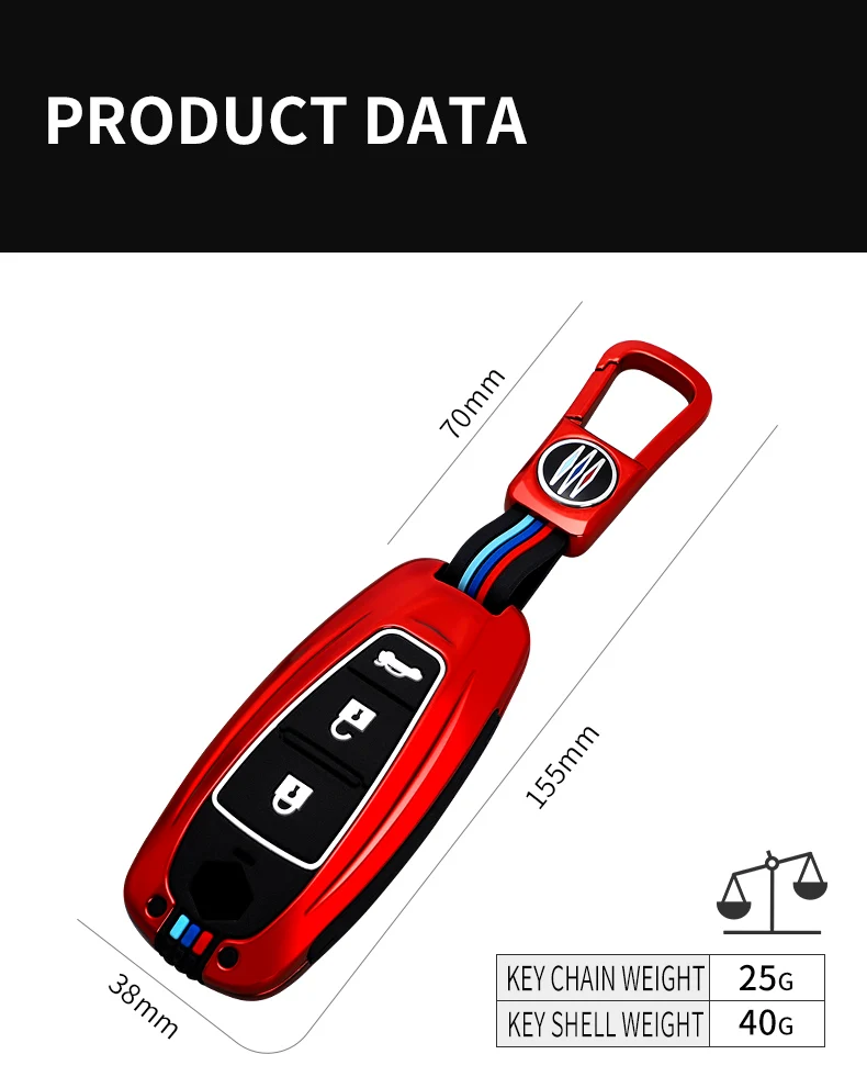 Custodia a 3 pulsanti in lega di zinco per auto Smart Key Shell Cover per Suzuki Vitara Swift Ignis Kizashi SX4 Baleno Ertiga 2016 2017 2018 2019 - H4b0252e75545463f847dfa28dfd9f92cW