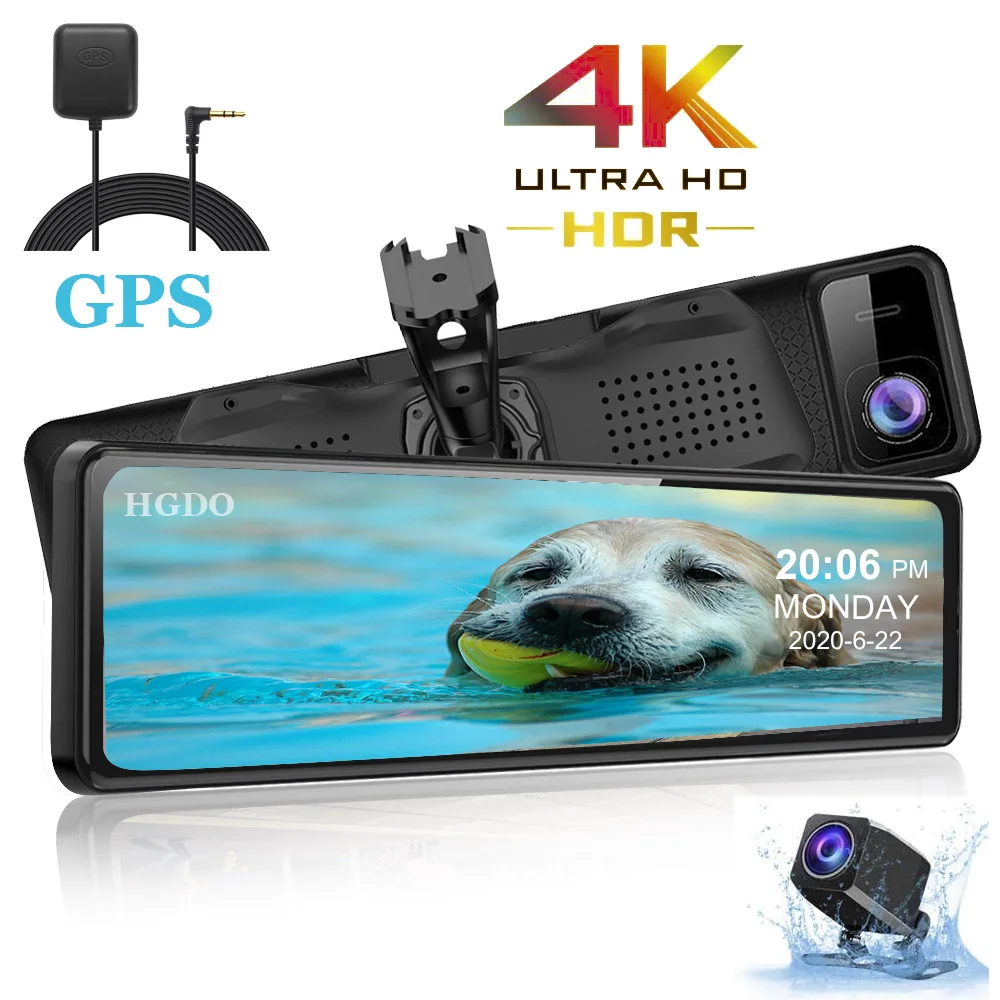 HGDO 4K Автомобильный видеорегистратор 12 \GPS камера в зеркале заднего вида Sony IMX415 видеорегистратор 1080P камера заднего вида Автомобильная камер... HGDO 4K Автомобильный видеорегистратор 12 \GPS камера в зеркале заднего вида Sony IMX415 видеорегистратор 1080P камера заднего вида Автомобильная камер...