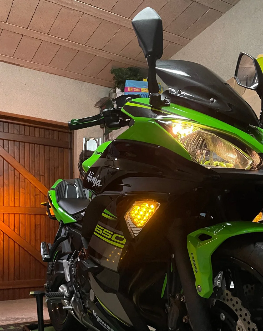 For KAWASAKI NINJA 250 300 400 650 1000 ZX6R ZX-6R 2013-2021 LED Front Turn Indicator Blinker Signal Light 14 15 16 17 18 19 20