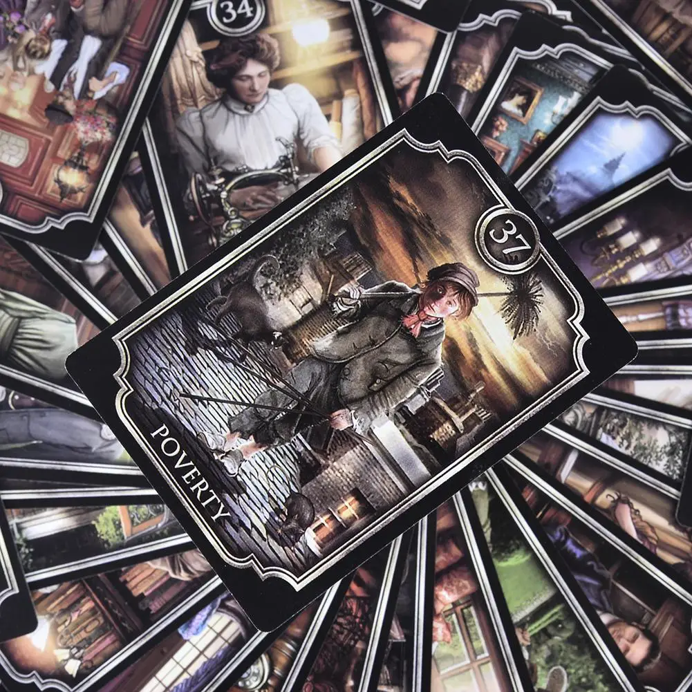 NEW Fin Sieve Kipper Tarot Cards Full English Board Games Divination Fate Family Party Playing Oracle Card Deck Table Game 5