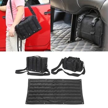 

for Jeep Wrangler JK JKU 2007-2018 Multifunctional Storage Bag Tail Door Storage Bag Tool Organizer Pockets Car Accessories 3pcs