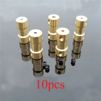 

10PCS RC Boat Parts Motor Drive Shaft Coupling Connector Coupler 2/2.3/3/3.17/4/5mm to 2/3/3.17/4/5/6mm for DIY Toy Aircraft Car