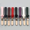 Watch Strap 10mm for Women Handmade Leather Stainless Steel Buckle Bracelet Accessories Black Pink White Red Watchband ► Photo 2/6