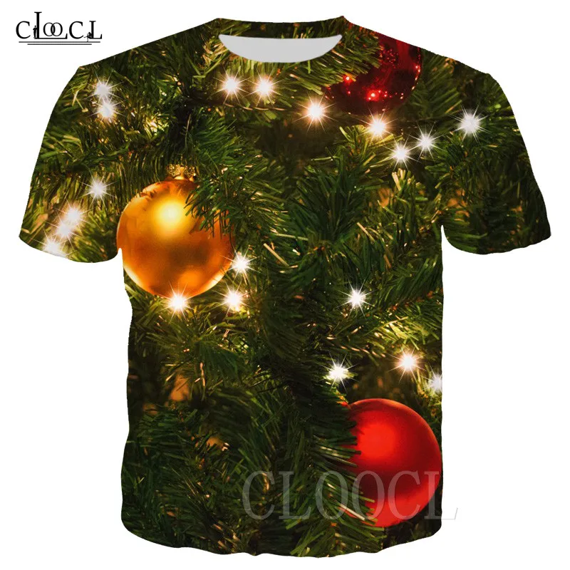 Fashion Merry Christmas Neon T-shirts Men/Women Tee Shirt Sportswear Casual Christmas 3D T Shirt For Girls Boys Oversized Tshirt