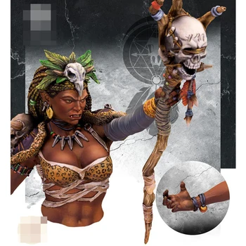 

1/12 Bust Resin model kit, ARUK'HA Witch