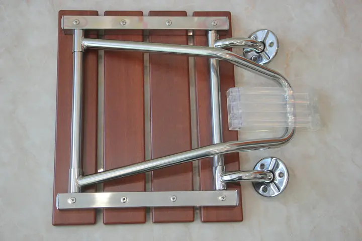 K-star Folding Bath Shower Seat Wall Mounted Relaxation Shower Chair Solid Wood Shower Folding Seat K-star Folding Bath Shower Seat Wall Mounted Relaxation Shower Chair Solid Wood Shower Folding Seat