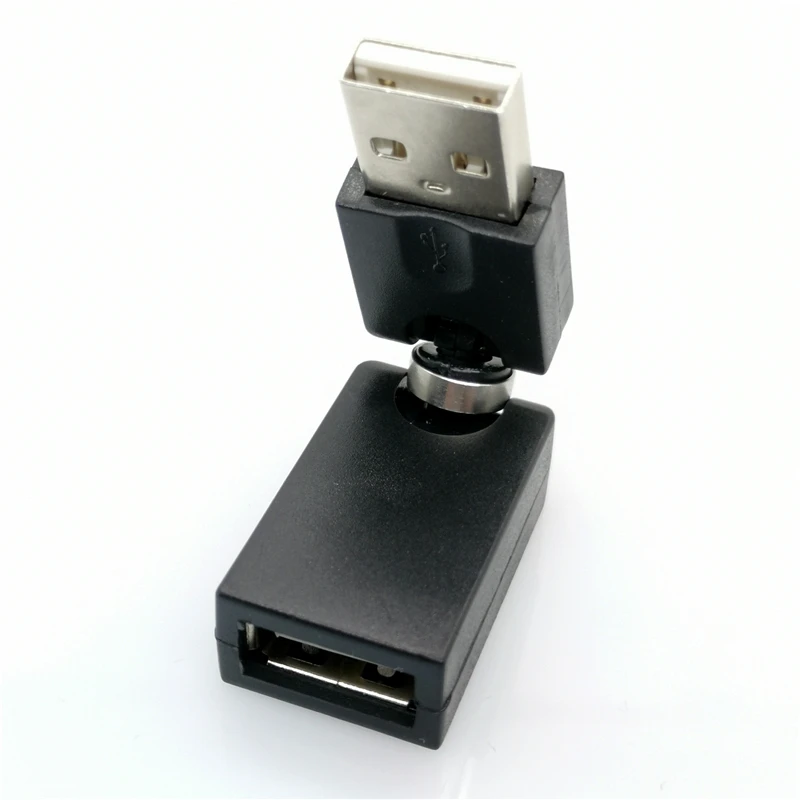 Flexible Swivel Twist Angle 360 Degree Rotating USB 2.0 Adapter 