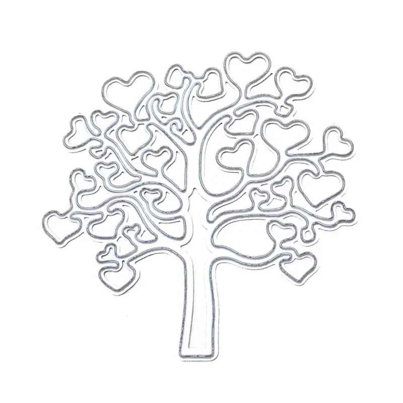 Love Tree DIY-troqueles de corte artesanales, plantillas para cortar Metal para Álbum de Estampillas de Scrapbooking, estampado de tarjeta de papel, papel hecho a mano