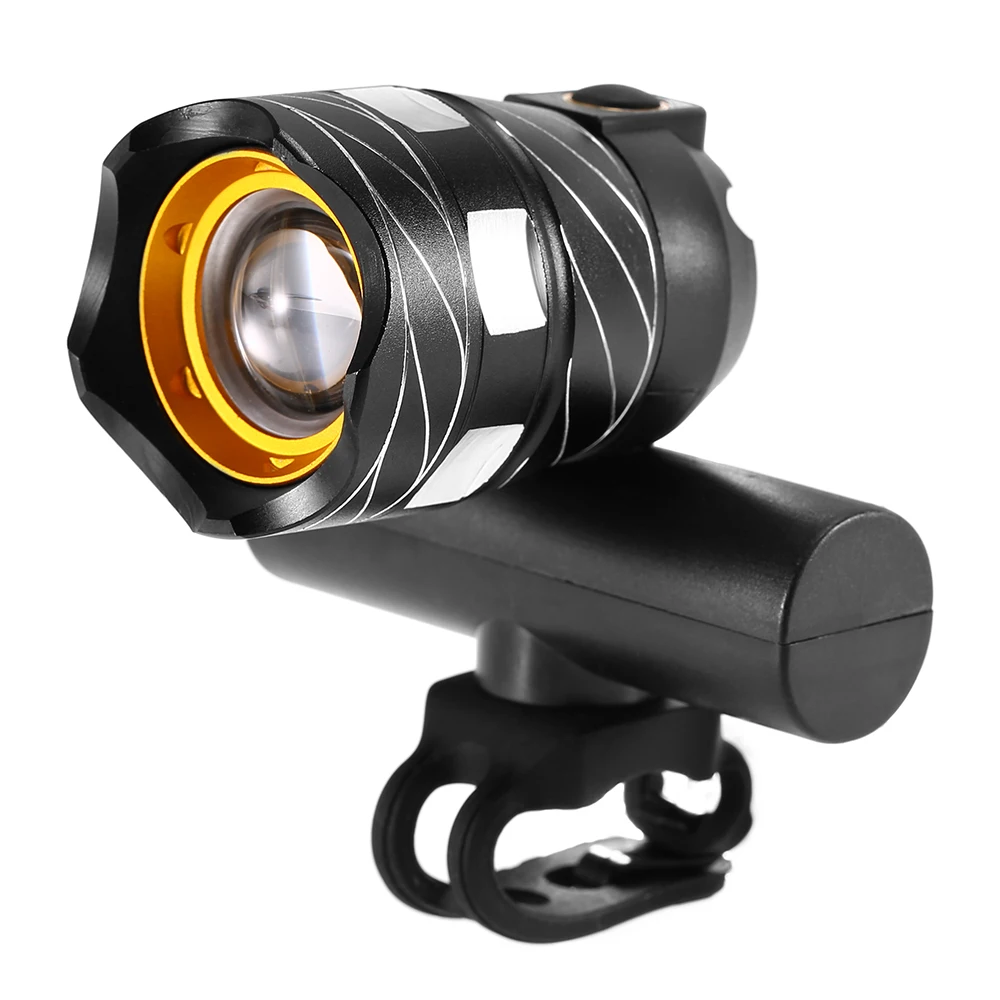 Велосипедный передний светильник USB Zoomable светодиодный велосипедный светильник MTB велосипедный головной светильник Предупреждение светильник с usb-кабелем Аксессуары для велосипеда