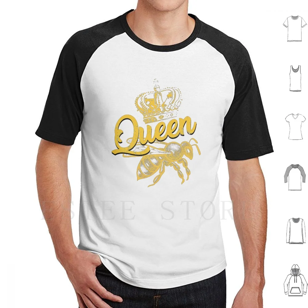 Queen Bee Apicoltore Honey Bee T Shirt Fai Da Te Big Size 100% Cotone Apicoltore Salva Le Api Honey Bee Queen Bee Honey Bee