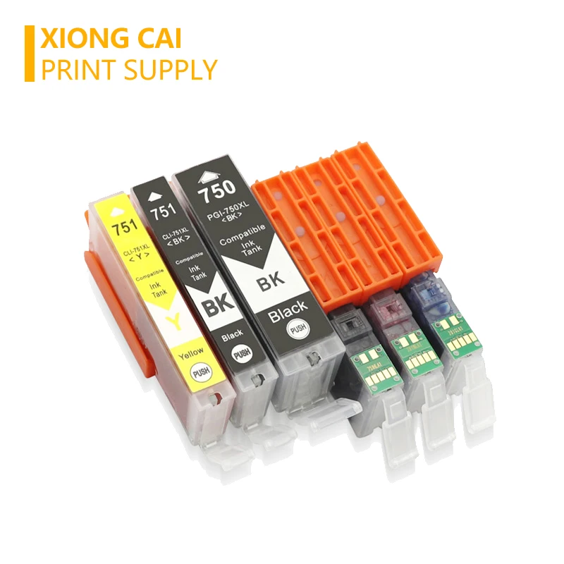 PGI750 CLI751 совместимый чернильный картридж для принтера Canon MG6370 MG7170 MG7570 IP8770 MG6770 MG6670