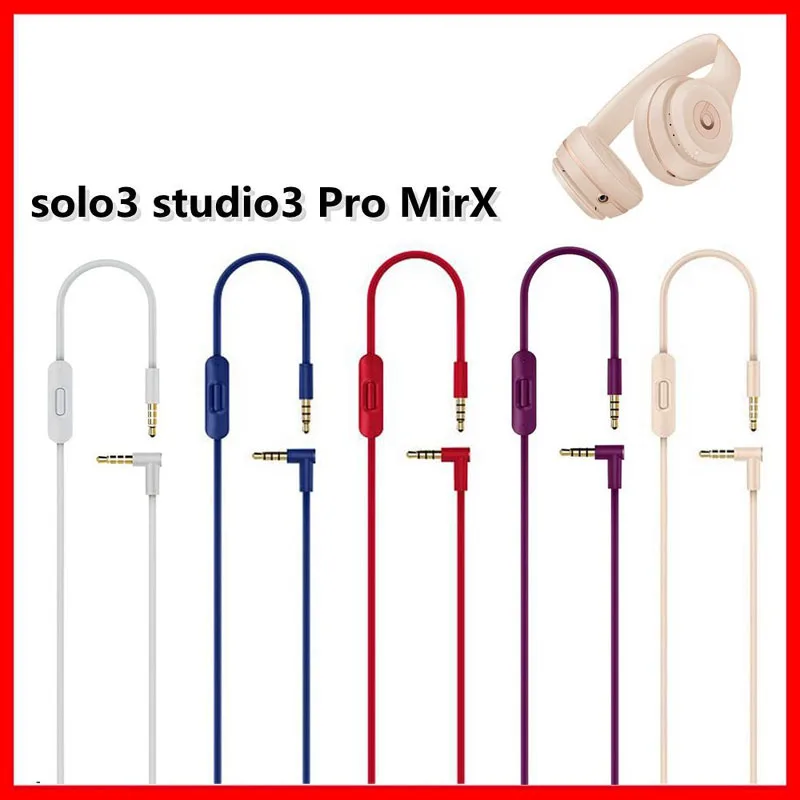 Suitable for Beats Solo/Solo HD/Solo2/Solo3/Mixr/studio2/studio3/pro headphone cable 3.5mm to 3.5mm headphone replacement cable