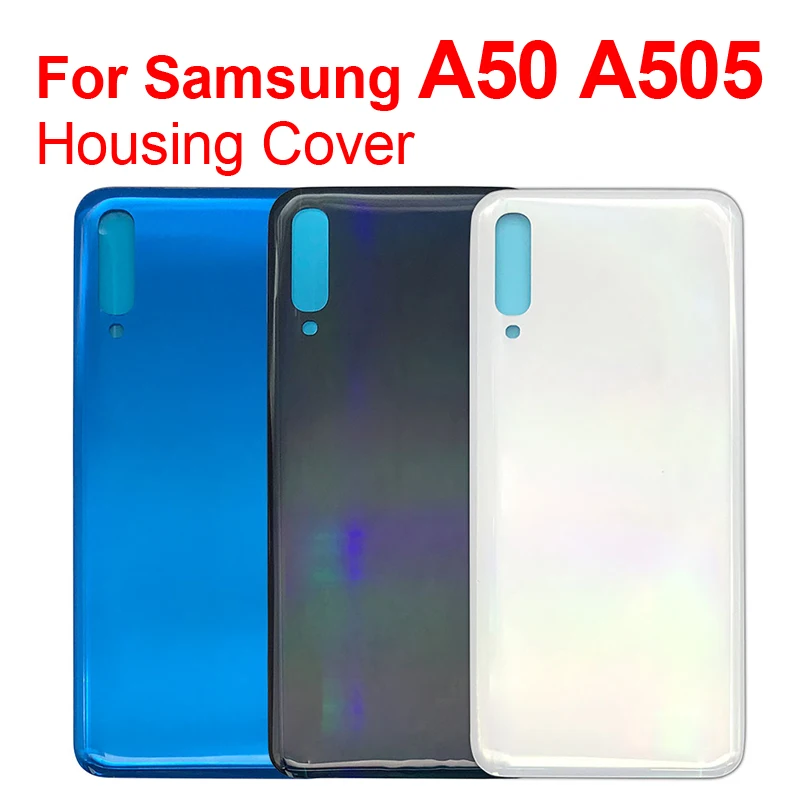 Задняя крышка аккумулятора задняя корпуса для Samsung Galaxy A50 A505 2019 A505F A505DS на клейкой