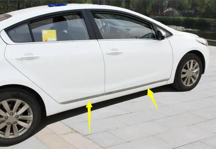 Украшение корпуса, бар, применимый для Kia K3, боковой бар двери из нержавеющей стали, двери автомобиля, анти-столкновения, бар, украшения, аксессуары