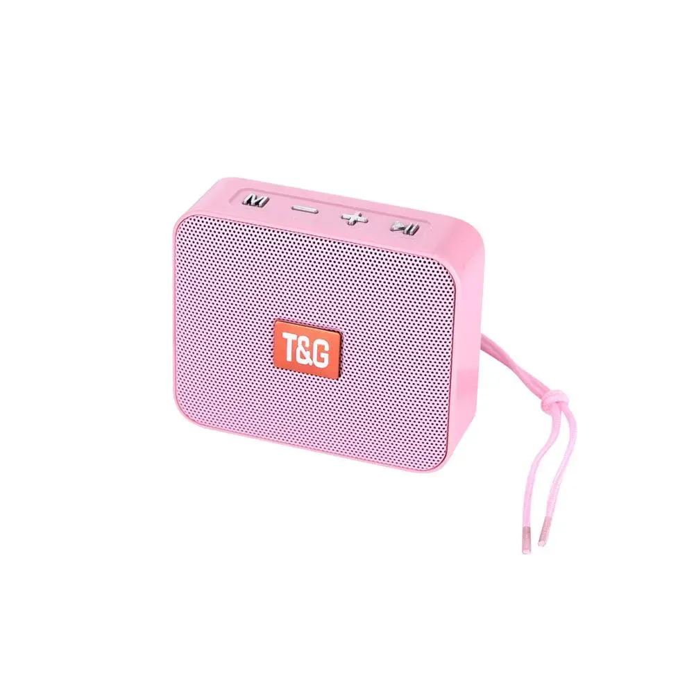 TG166 Беспроводная Bluetooth колонка, Портативная колонка с fm-радио, мини-Колонка Bluetooth 4,2, напольная колонка, Soundbox с микрофоном - Цвет: Pink