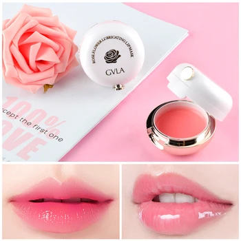 

GVLA moisturizing lip mask with brush Rose water essence plump and smooth weaken lip lines lip plumper gloss AC170