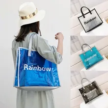 2 шт., женская сумка-тоут с радужным принтом, карамельный цвет, водонепроницаемая сумка для супермаркета, Большая вместительная сумка на плечо, сумки для покупок, сумка