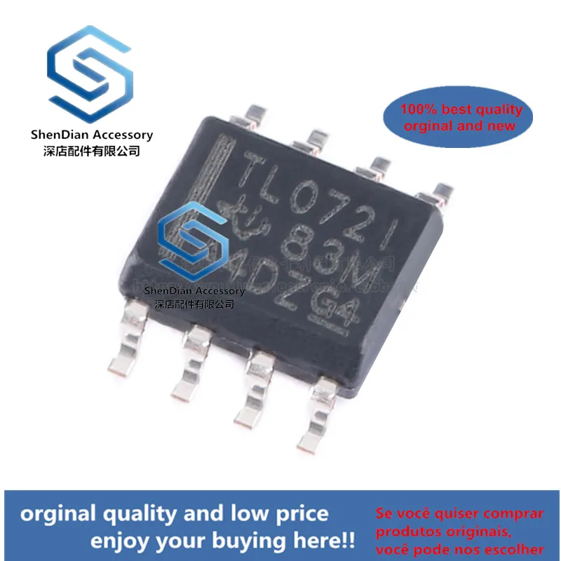 

20pcs only orginal new TL072IDR SOIC-8 Dual JFET input general purpose operational amplifier chip