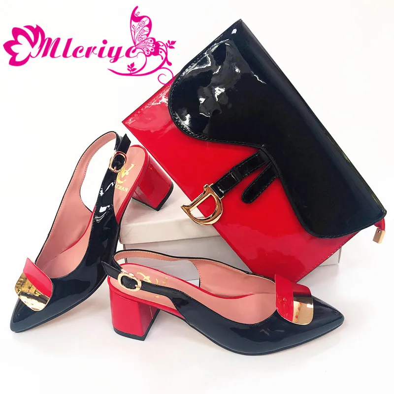 

High Quality African Style Ladies Shoes And Bags Set Latest Italian Shoes And Bag Set For Party Size 38-44