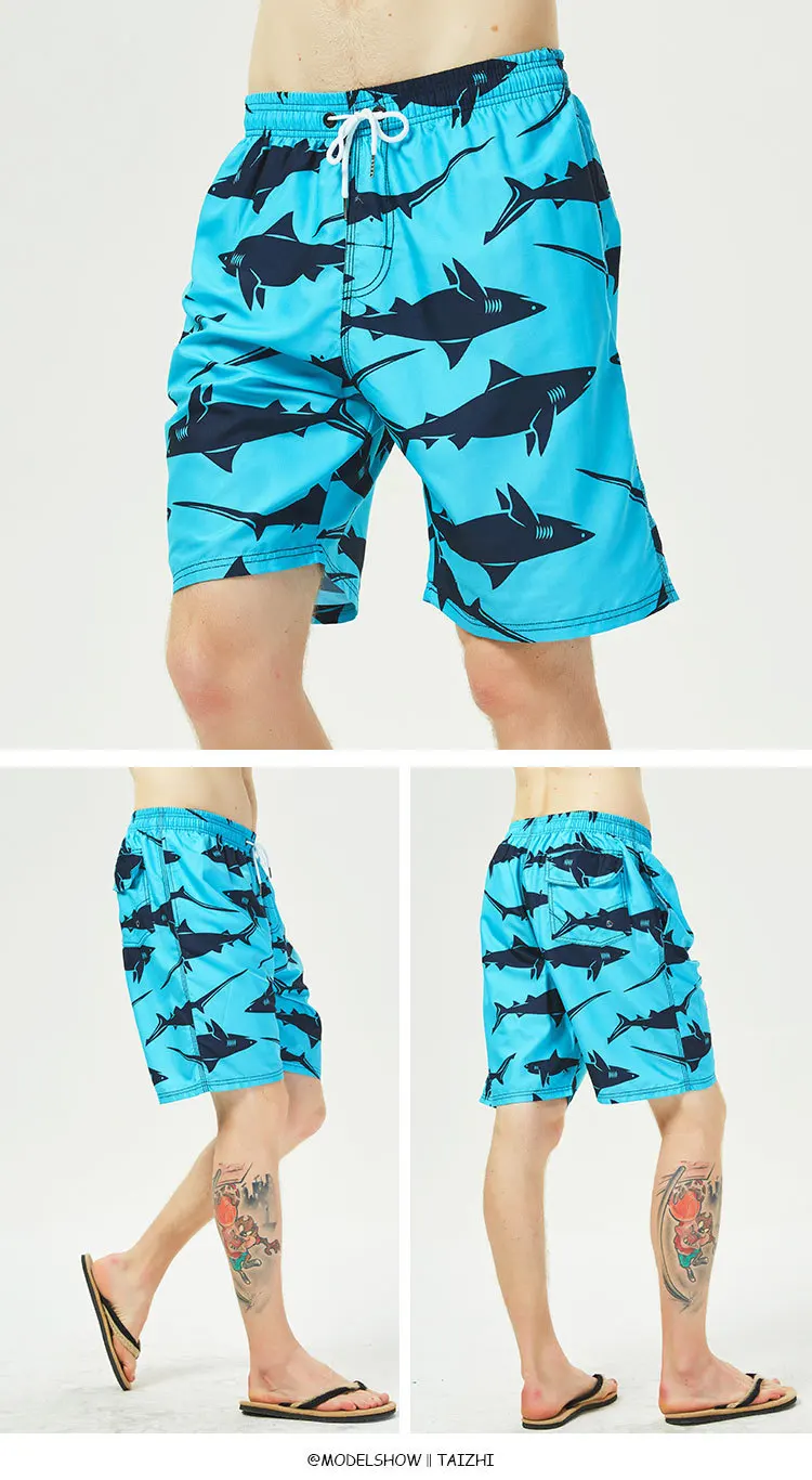 Пляжные брюки для мужчин, быстросохнущие мешковатые, Ply-size, для тайского пляжа, для пляжа, для пары, пятицентные шорты, различные цвета, HH656