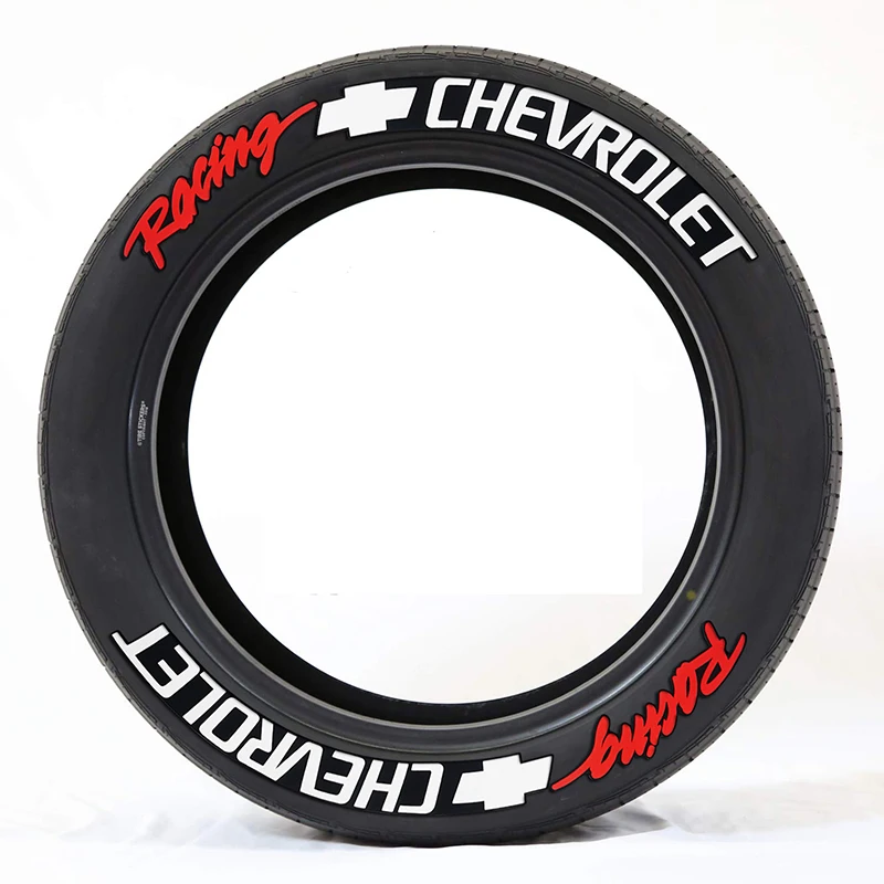 Rubber Letters Tire Sticker 8 groups/set Car Tire Wheel Sticker