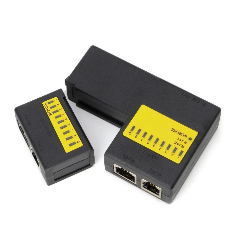 Professional Super Mini Network LAN Cable Wire Cat5 RJ11 RJ45 Tester New