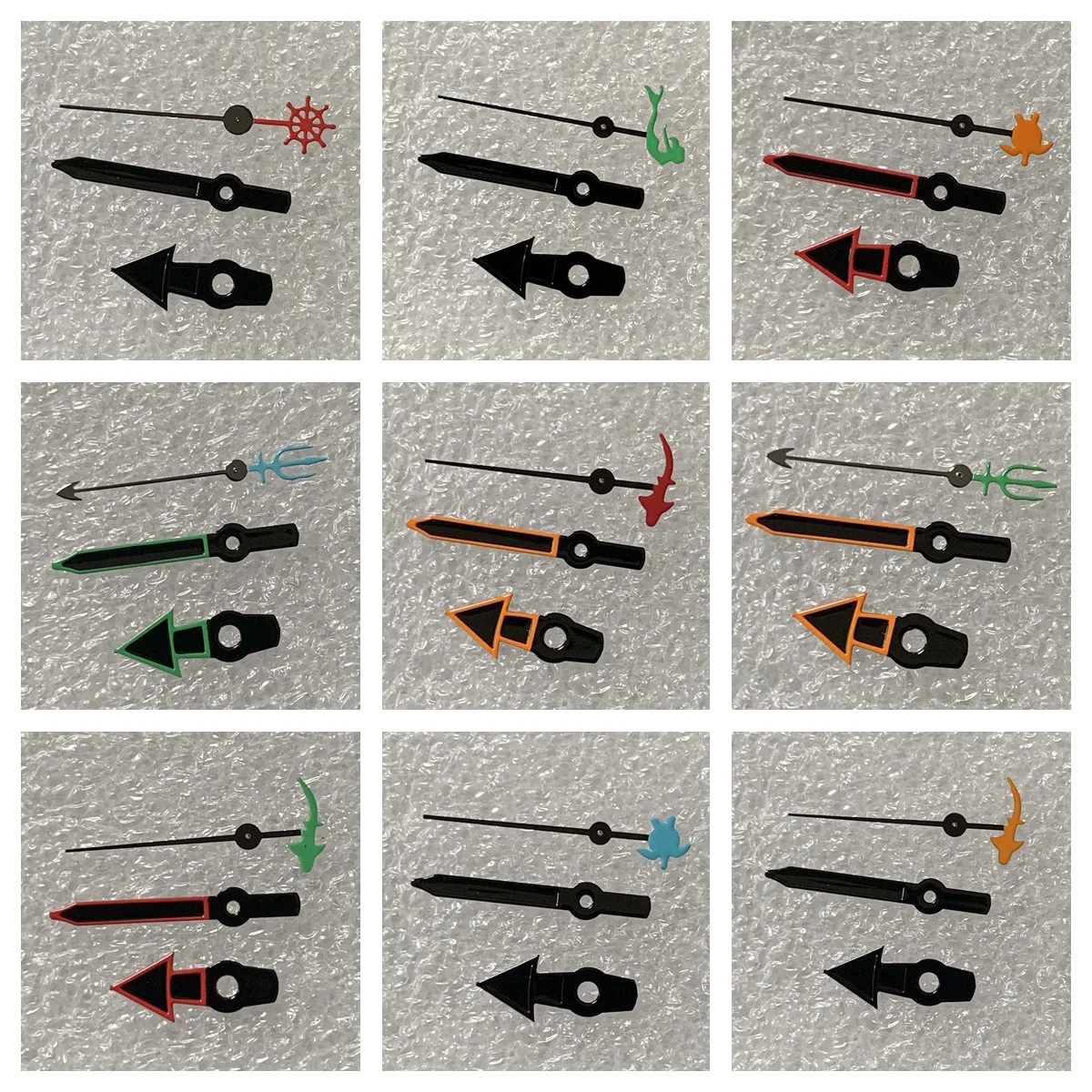 

Set of Watch hand black shark for NH35 NH36 Automatic movement Lightning second hand turtle second hands