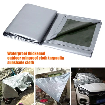 

Outdoor Storage With Eyelets Car Trampoline Camping Waterproof Tarp Sheet Cover Heavy Duty PE For Garden Furniture Multifunction