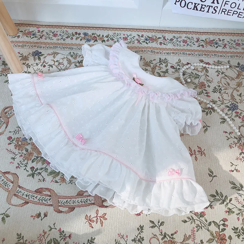 

5340 Toddler Embroidery Princess Tutu Baby Girl Dress 2020 Summer Party Wedding Kid Dresses For Girl Wholesale Baby Girl Clothes