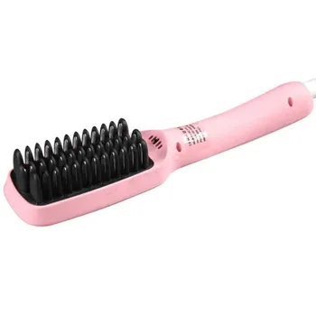 

Fast Heating Ionic Hair Straightener Brush Curler Cordless Electric Hair Straightener Comb LCD Display Flat Hair Styling Tool