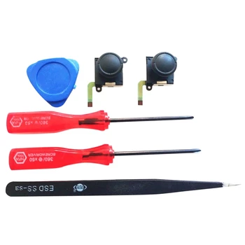 

3D Stick Rocker Analog Joystick Thumb for Nintendo Switch Joy-Con Controller with 4 in 1 Screwdrivers Tool Kit