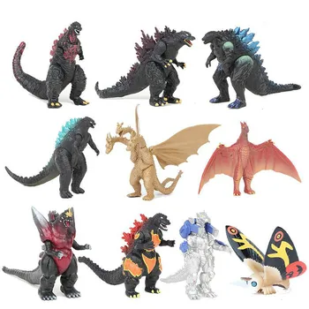 

10pcs Cartoon Movie Simulation Gojira Gomora Toys PVC Action Figure Articles Model Monster Dinosaur Toys Kid Boy Chirstmas Gift