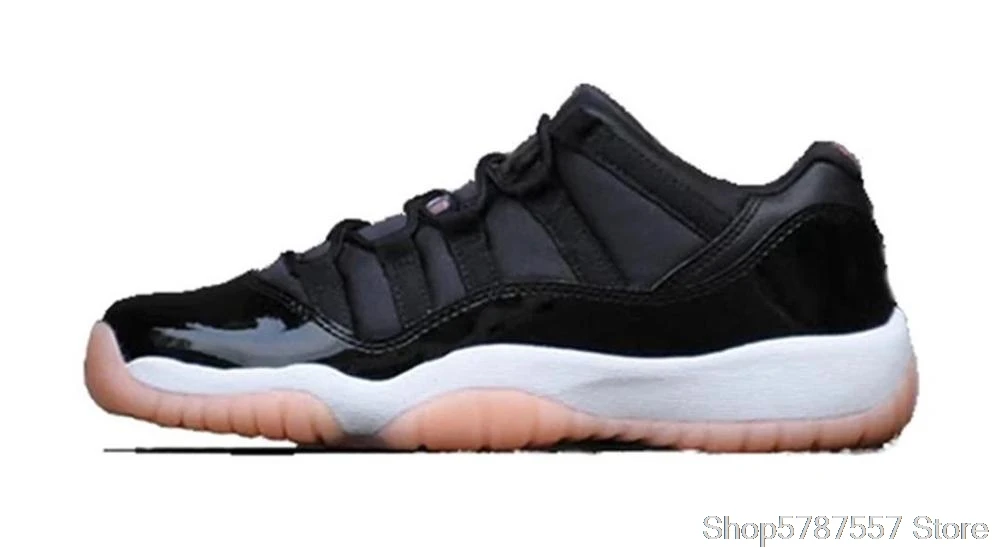 Nike Air Jordan 11 туфли в стиле ретро на низком отбеленные кораллового цвета GS Баскетбол