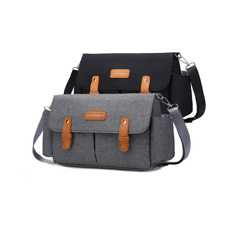

Large Capacity Stroller Bag Gray Black Blue Baby Nappy Bag Fashion Mommy Diaper Bag Stroller Organizer for Baby Stroller Hobos