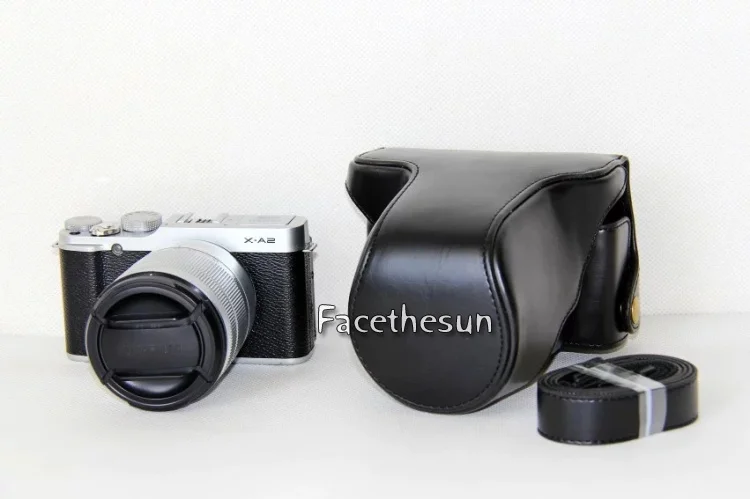 PU leather camera bag fuji -10