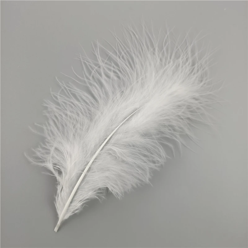 Colored Natural Turkey Marabou Feather 20Pcs/Lot 10-15cm Fluffy Plume Wedding Dress Party DIY Decorations Handicraft Accessories craft feathers natural feathers mixed color feathers turkey feathers