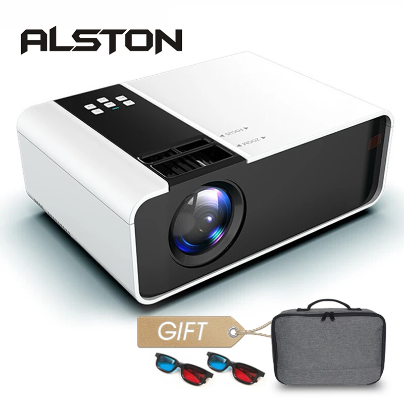 Мини проектор ALSTON TD90 HD 3500 лм 720P поддержка 1080P светодиодный Android Wi Fi видео домашний