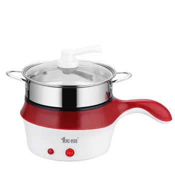 

1.8L Multifunctional Double Layer Mini Electric Pot Stainless Steel Pan Cooker Cooking Fry Stew Multi Cooker Food Container Tool