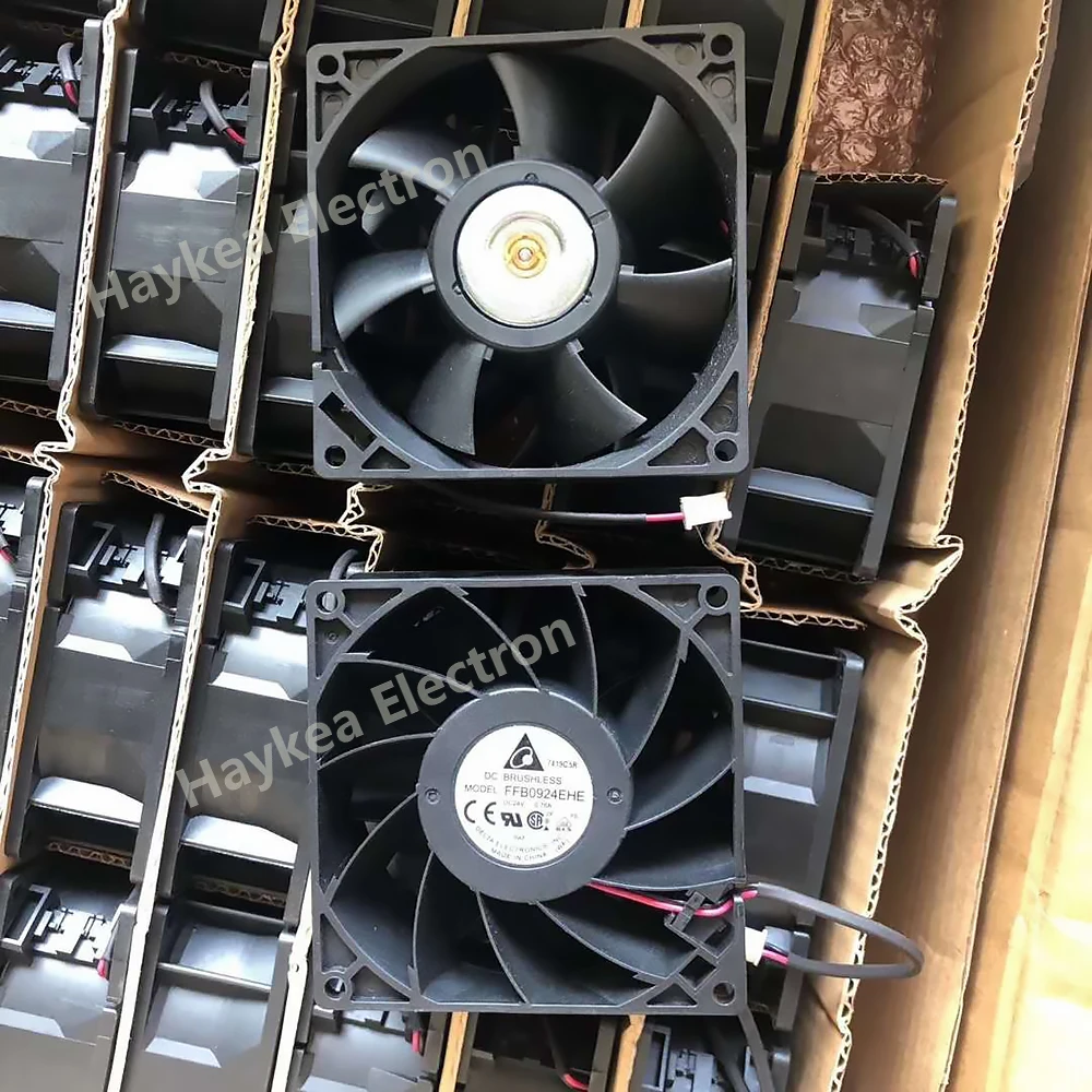 

Новый оригинальный для delta FFB0924EHE 9238 90 мм 92 мм DC 24 В 0.75A 2-контактный Инверторные вентиляторы охлаждения сервера чехол осевой