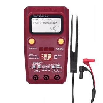 ESR02PRO Digital Transistor Tester SMD Components Diode Triode Resistance Capacitance Inductance Multimeter ESR Meter bside esr02pro digital transistor tester smd components diode triode resistance capacitance inductance multimeter esr meter