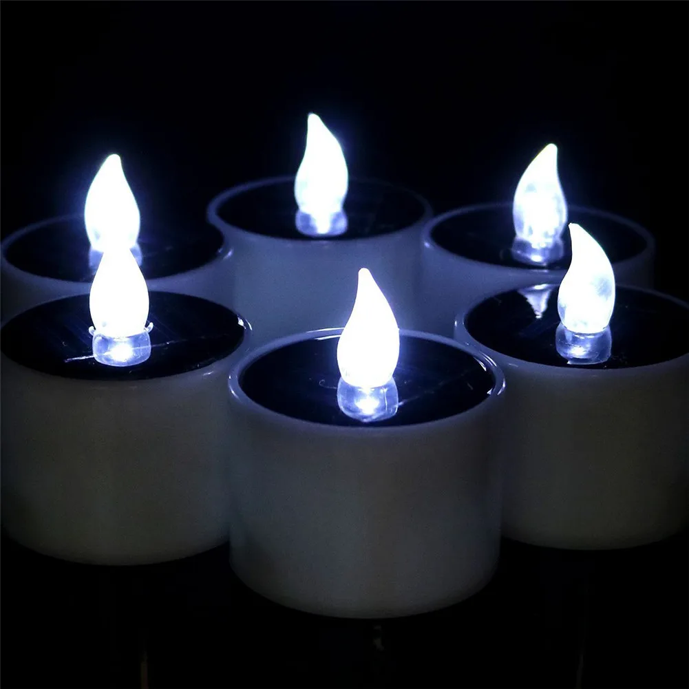 

HOT Waterproof Electric Candle Simulation Flameless Solar Powered LED Candle Light LSF99