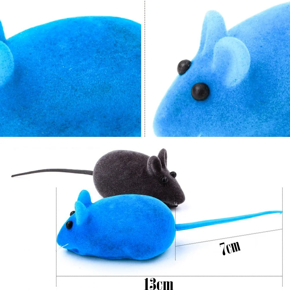 Фото Игрушечная Мышка для кошки пищалка, смешные игрушки для котят и кошек №3