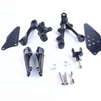 

For Kawasaki Ninja ZX6R 2009 2010 2011 Aluminum Front Foot Pegs Footrest Bracket Black