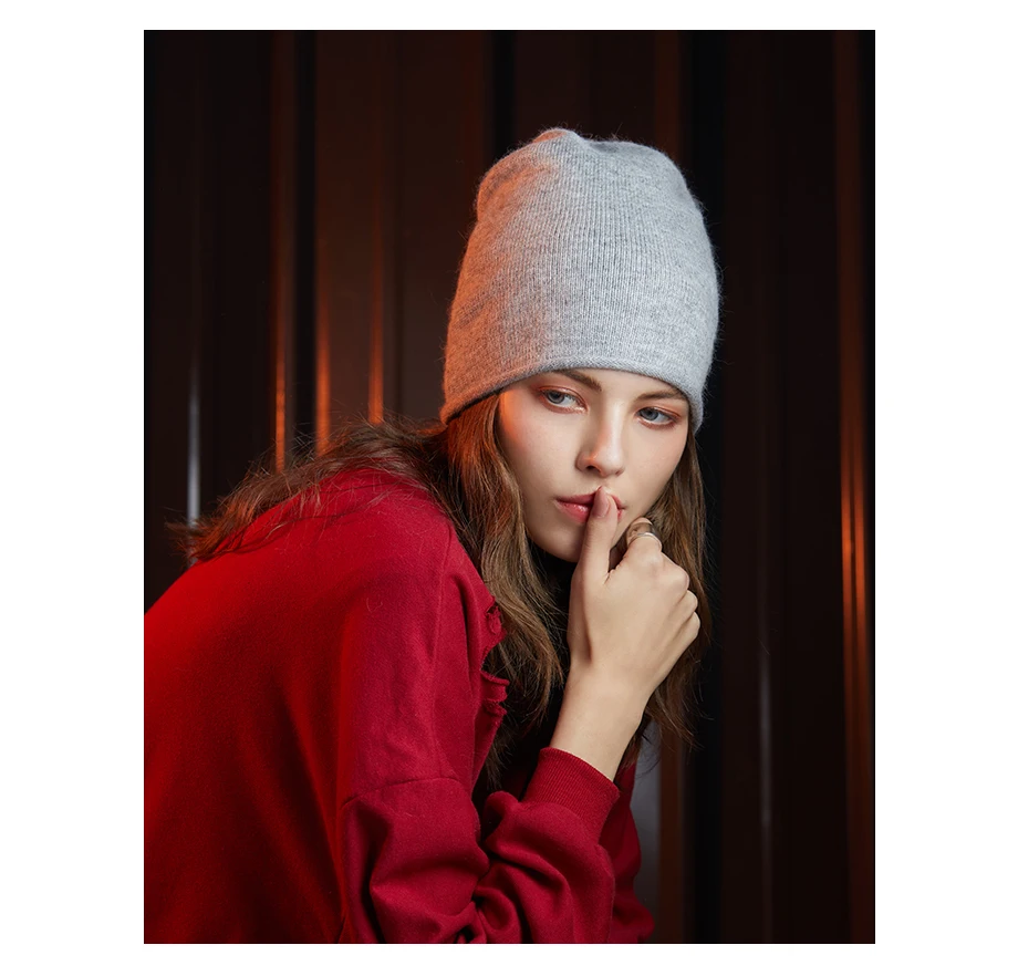 MOSNOW шляпа женский шерсть Для женщин классический сплошной 2017 осень-зима шапочки высокое качество модные трикотажные Для женщин Шапки Skullies