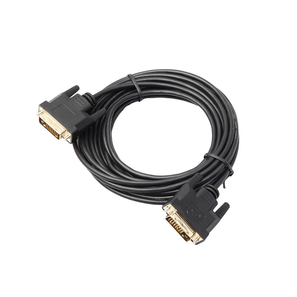 1 м/1,8 м DVI кабель-удлинитель HD DVI 24+ 1 Pin кабель со штыревыми соединителями на обоих концах для подключения HDMI, DVI кабели шнур провода линии Медь ядро для монитора компьютера ПК проектор
