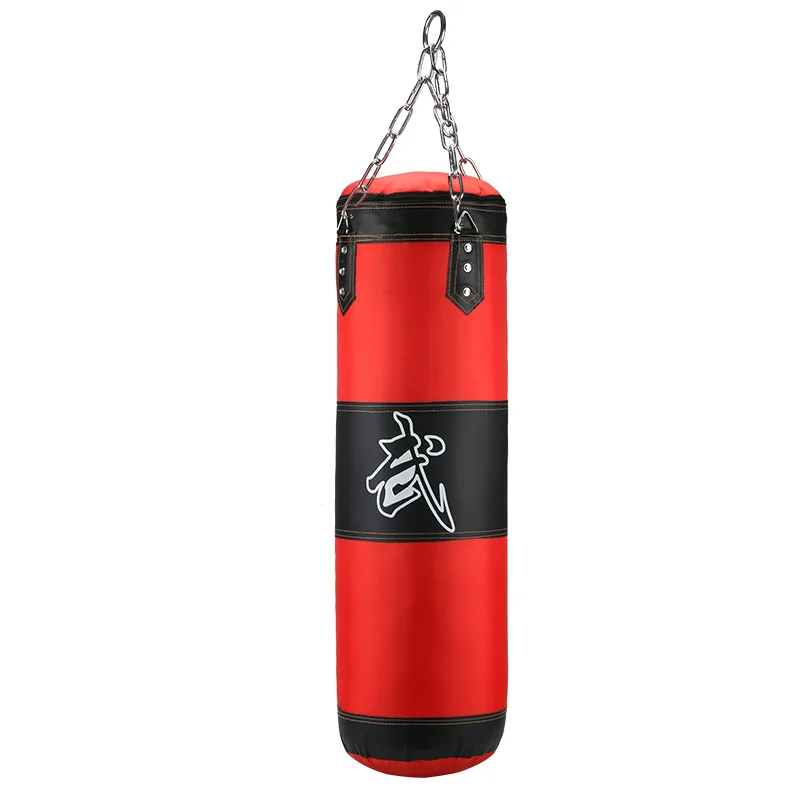 Qinhum Boxing Sandbag,Hanging Punching Sand Bag with Hook for Kicking Fighting Karate Home Gym Workout Equippment 