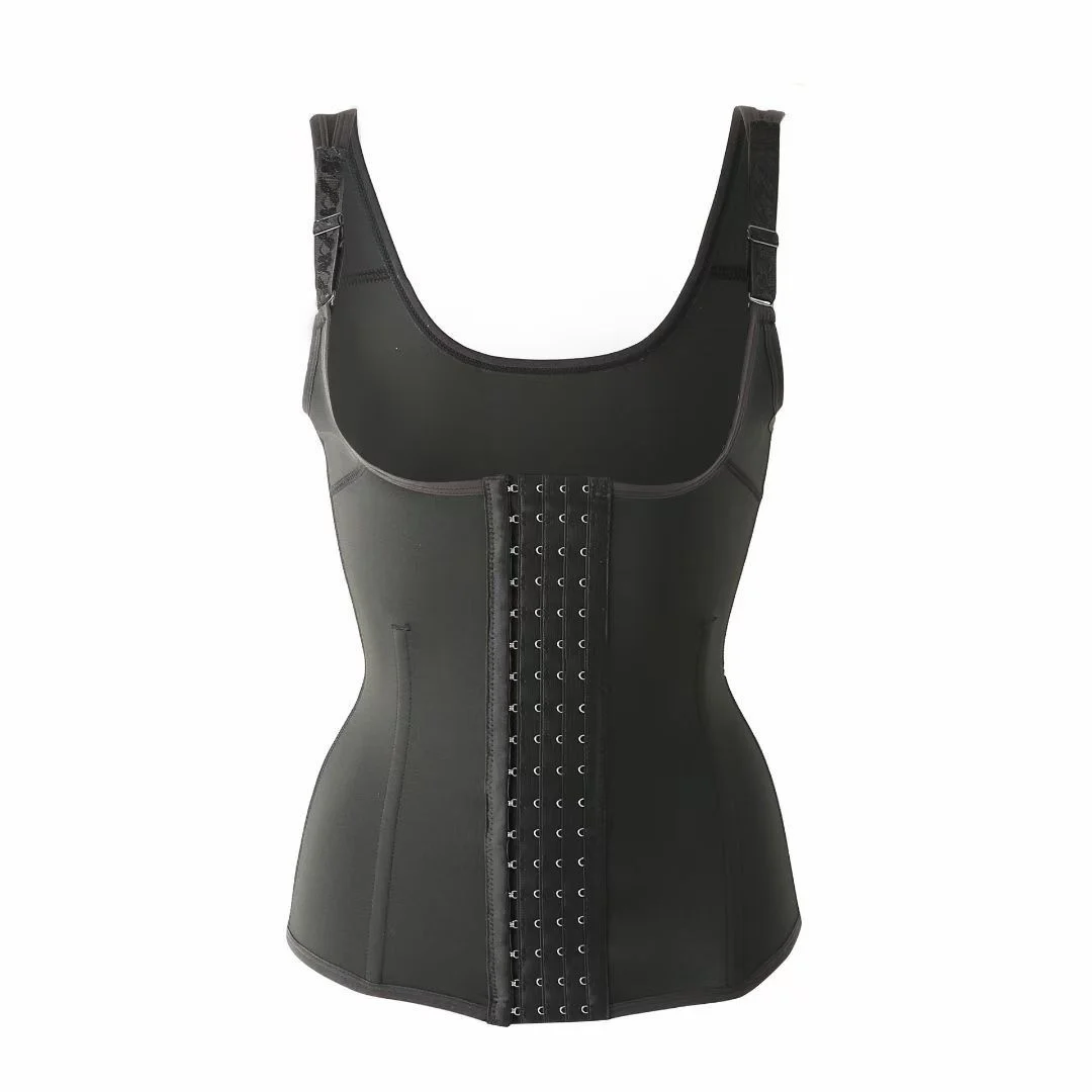 Waist Trainer Sauna Vest Tummy Belly Body Shaper Waist Cincher Corset Adjustable Strap Workout Tank Top Zipper Hook Shapewear thong shapewear