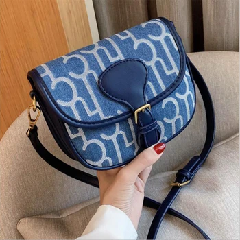 

New Fashion Small Shoulder Bag Flap Women's Messenger Bag Sac A Main Femme De Marque Luxe Cuir 2020 Mini Chest Bags Blue Color