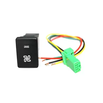 

Fog Light LED DRL Fan Pattern Fog Light Switch Button with 120MM Wire for Toyota