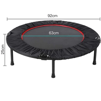 

36 Inch Round Kids Mini Trampoline Pad Kids Toys Folding Adult Children Jumping Bed Exercise Fitness Equipment Max Load